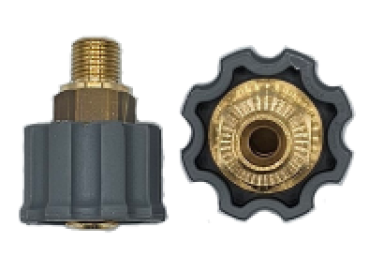Verschraubung  HD-Pistole, 1/4" AG, Grau